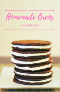 SUPER EASY RECIPE! Homemade Oreos are so much better than the packaged kind! #oreos #homemade #madefromscratch #oreo #homemade #oreorecipe #cookierecipe #easyrecipe #quickandeasy #baker #recipe #bakersgonnabake #makeyourownoreos #chocolate #fluff #marshmallow