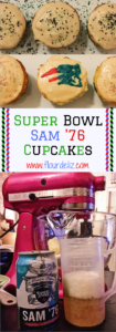 Pats fan? Eagles fan? Cupcake fan?! These Sam 76 cupcakes are the perfect Super Bowl dessert! Bring them to your Super Bowl party, or host a party if you need to! Beer for dessert! Recipe at www.flourdeliz.com! @flour_de_liz #recipe #superbowl #patriots #pats #eagles #easyrecipe #cupcakes #beer #flourdeliz