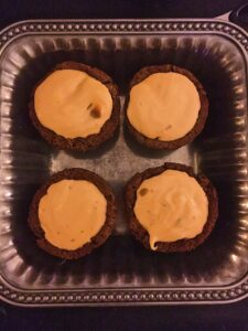 Pots O' Gold Guinness Brownies with Caramel Irish Whiskey mousse