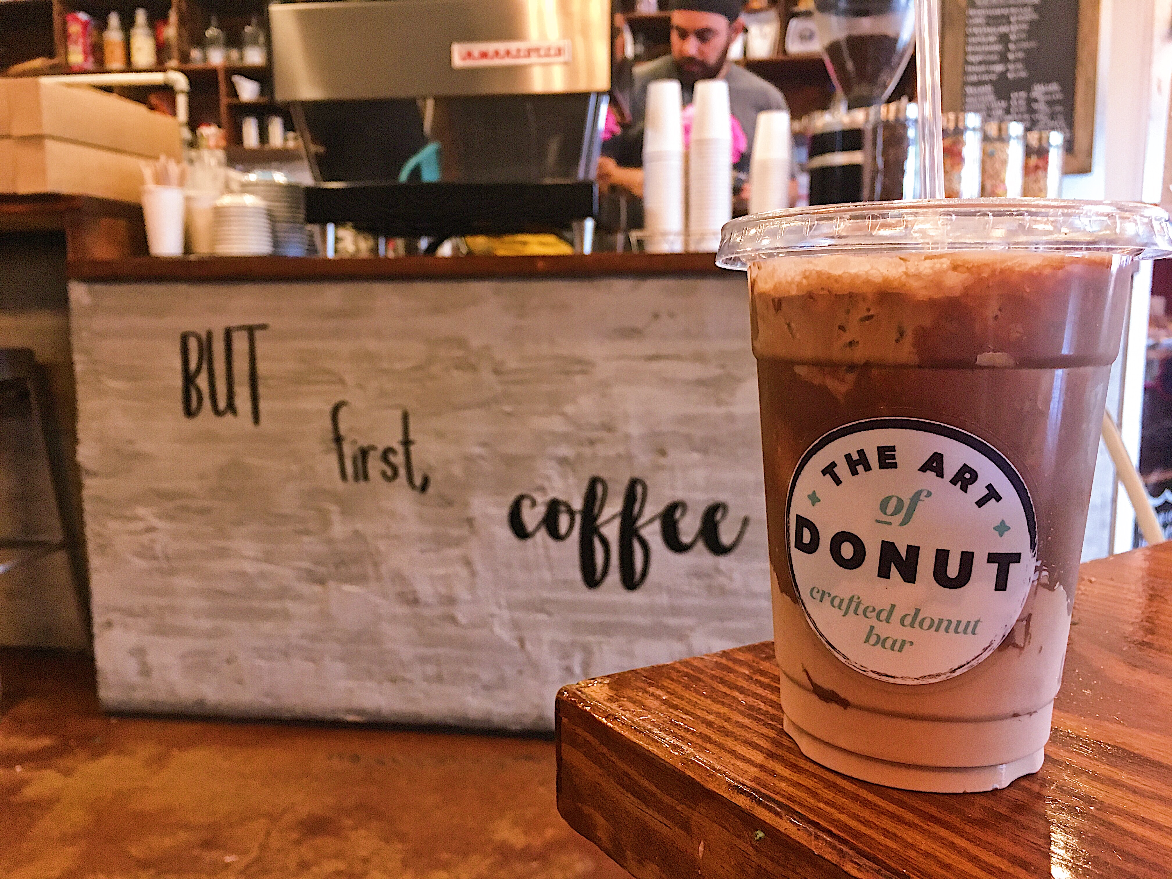Nutella Latte at the Art of the Donut