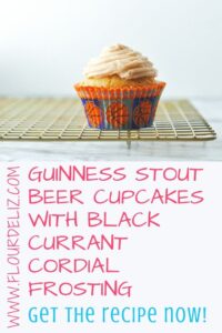 guinness stout beer with black currant cordial frosting pin.