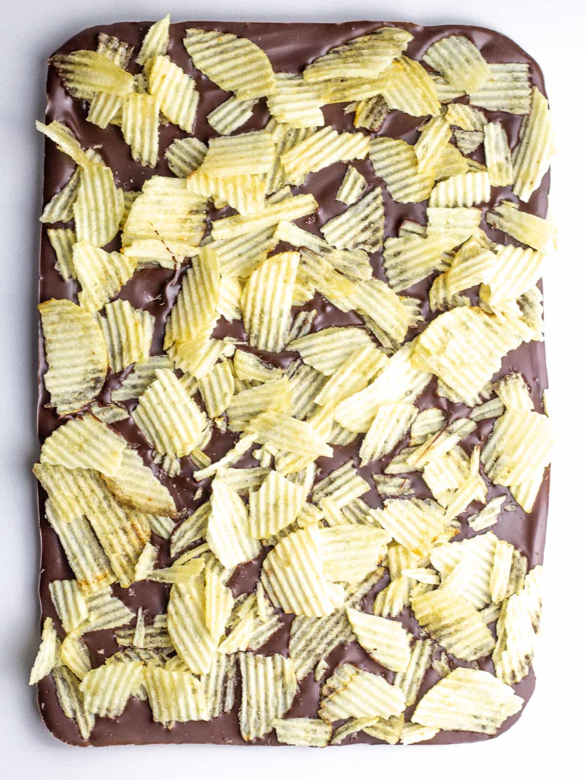 Salty Sweet Chocolate Potato Chip Bark • Flour de Liz