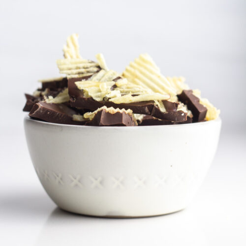 Salty Sweet Chocolate Potato Chip Bark • Flour de Liz